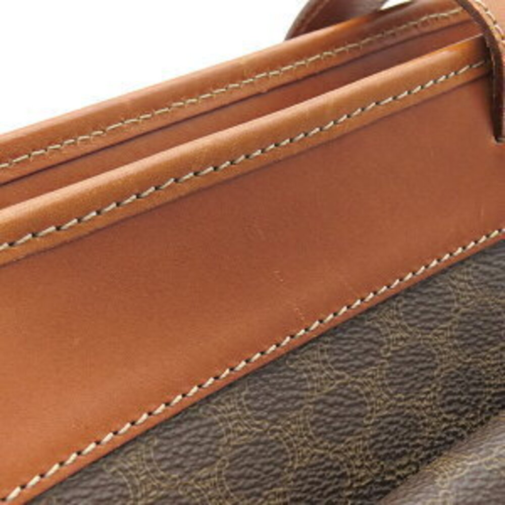 Celine Macadam Brown Tote Leather Bag - Picture 5 of 9